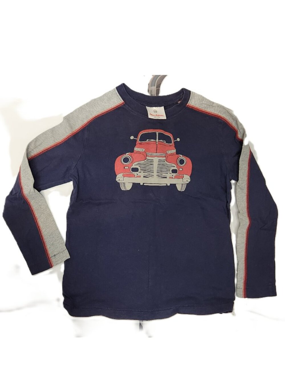 HANNA ANDERSSON Blue Top with Car - 120/6 (PRE_LOVED)